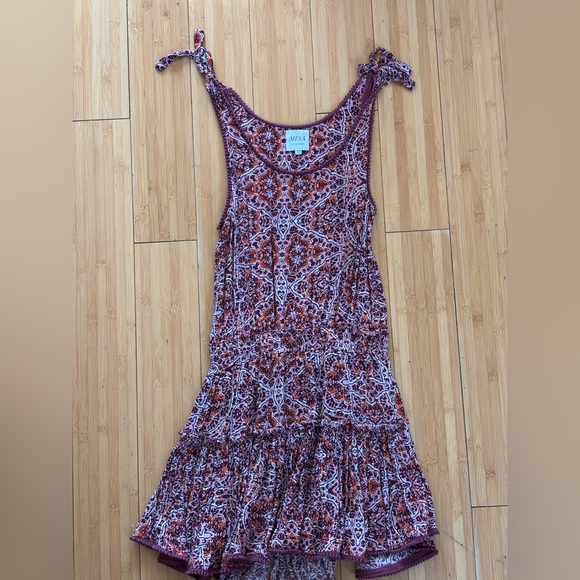 Misa Los Angeles Dresses & Skirts - Misa Los Angeles Vibrant Red and Purple Dress